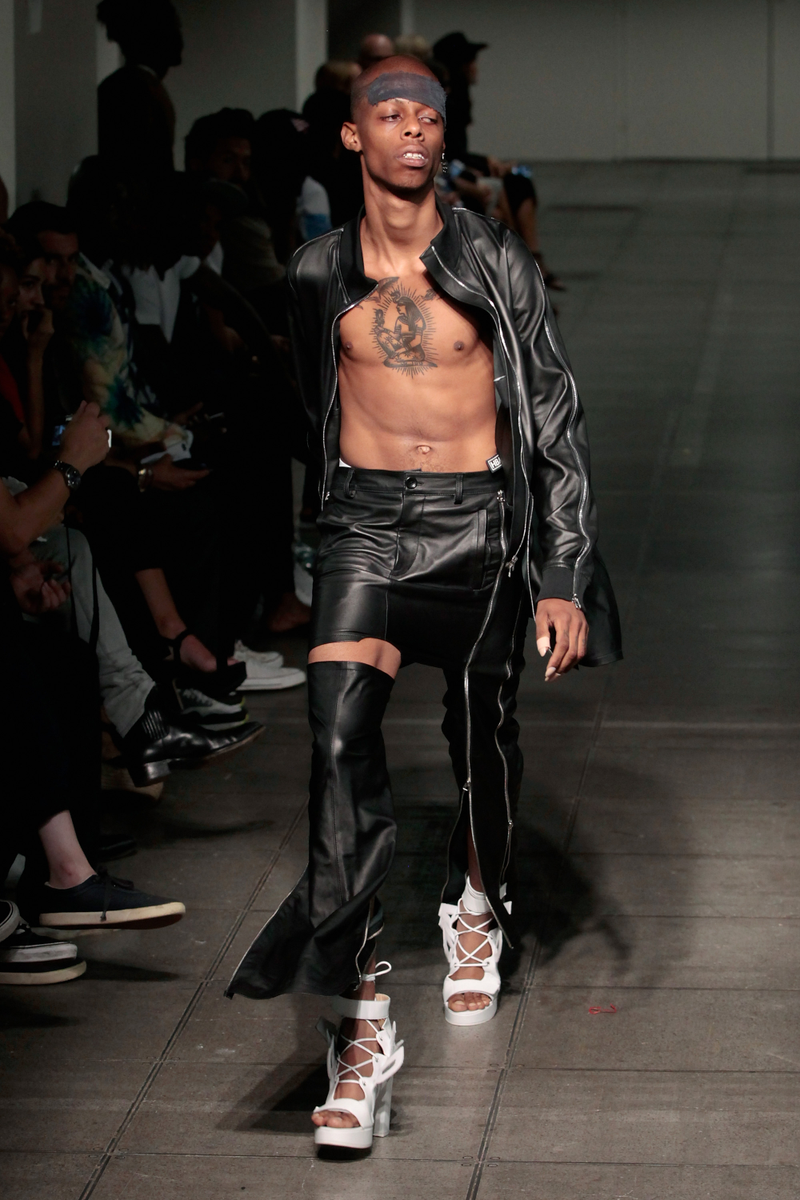 Baring a little skin for Hood by Air, New York, September 2015Joe Kohen/Getty Images for NYFW: The Shows